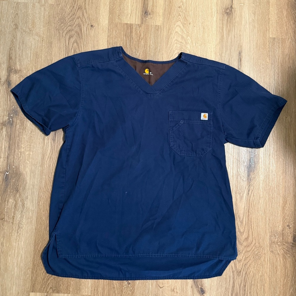 Carhartt Blue Scrub Top